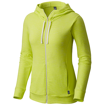 Mountain Hardwear Burned Out Full Zip Hoody - Women's-Sticky Note-X-Small, OL0369717-XS