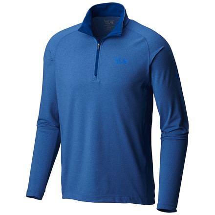 Mountain Hardwear Butterman Half-Zip Shirt - Mens, Heather Nightfall Blue, Small, 1825521449-S