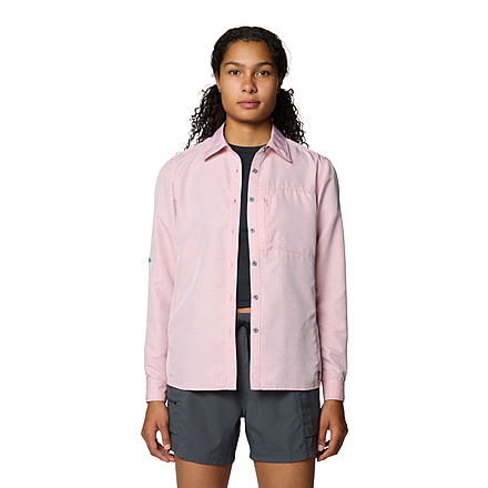 Mountain Hardwear Canyon Long Sleeve Shirts - Womens, Rosehip, S, 190423015351