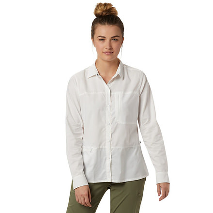 Mountain Hardwear Canyon Pro Long Sleeve Shirt - Womens, Fogbank, Small, 1847011102-S