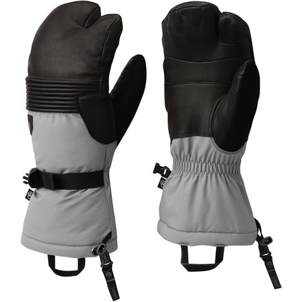 Mountain Hardwear CloudSeeker Trigger Mitt - Men's-Manta Grey-Large