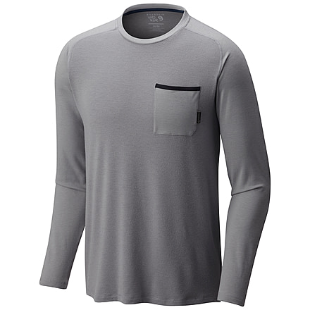 Mountain Hardwear CoolHiker Long Sleeve T - Men's-Manta Grey-X-Large