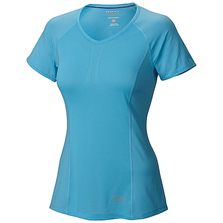 Mountain Hardwear CoolRunner Short Sleeve T - Women's-Bounty Blue-X-Small