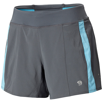 Mountain Hardwear CoolRunner Short - Women's-Graphite/Bounty-5inch-X-Small