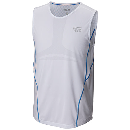 Mountain Hardwear CoolRunner Tank - Men's-White-Small