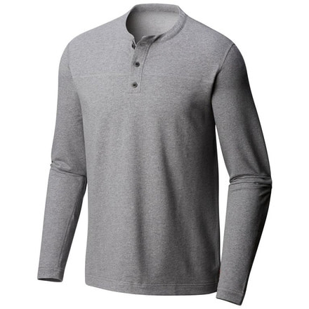 Mountain Hardwear Cragger Henley Shirt - Mens, Heather Titanium, Medium, 1677891046-M