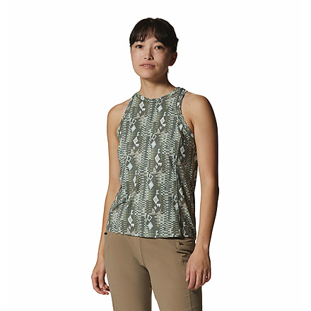 Mountain Hardwear Crater Lake Tank - Womens, Mantis Geo Print, Medium, 1986781362-Mt-M
