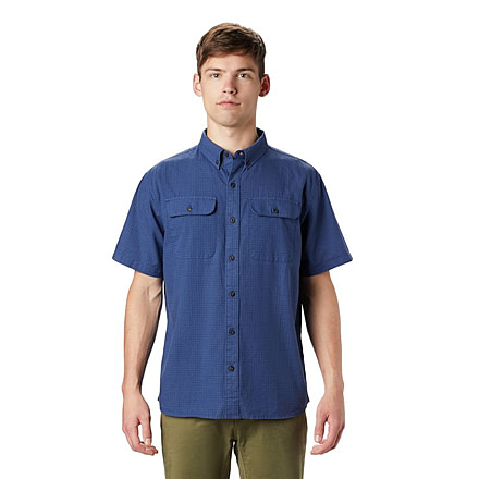Mountain Hardwear Crystal Valley Short Sleeve Shirt - Mens, Better Blue, Small, 1879071452-Better Blue-S