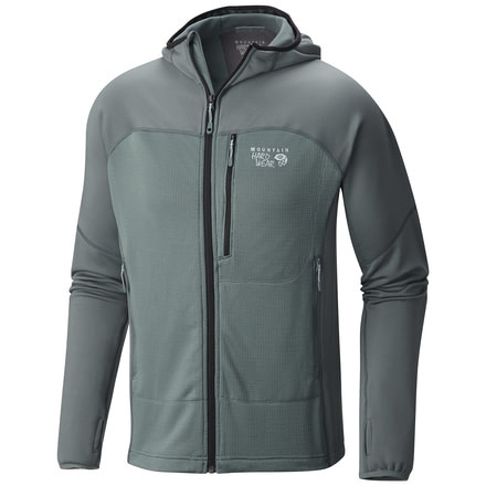 Mountain Hardwear Desna Grid Hooded Jacket - Men's-Thunderhead Grey-Medium