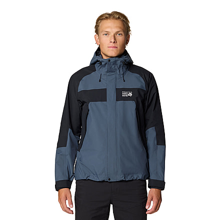 Mountain Hardwear Dry Times Hooded Jacket - Mens, Moon Blue/Black, XXL, 190423025046