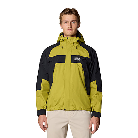 Mountain Hardwear Dry Times Hooded Jacket - Mens, Moon Moss/Black, XXL, 190423024896