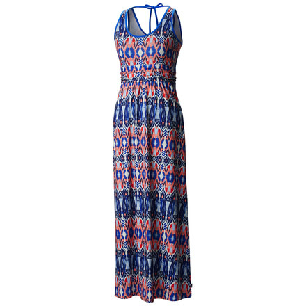 Mountain Hardwear DrySpun Perfect Printed Maxi - Women's-Bright Island Blue-X-Small