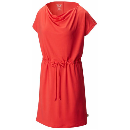 DrySpun Perfect Tee Dress - Womens-Red Hibiscus-Medium