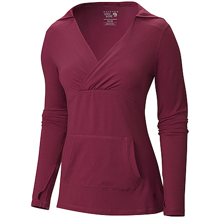 DrySpun Pullover Hoodie - Womens -Red Plum-Small