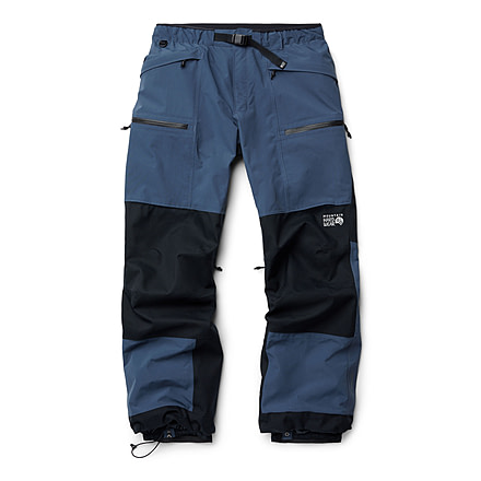 Mountain Hardwear First Tracks Pant - Mens, Montauk Blue/Black, Large/Regular, 2077571430-L-R