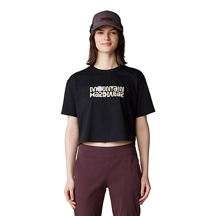 Mountain Hardwear Fossils W Boxy Crop Top - Women's, Black, XL, 2149631-010-XL