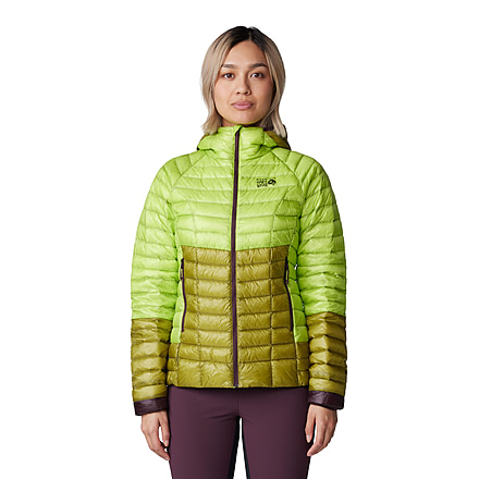 Mountain Hardwear Ghost Whisperer Hoody - Womens, Citron Glow, Large, 2104731378-L