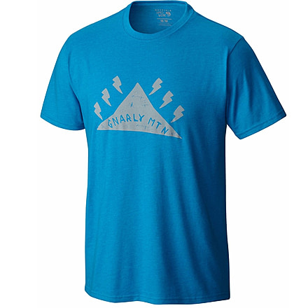 Mountain Hardwear Gnar Mountain Short Sleeve T - Men's-Heather Dark Compass-XX-Large