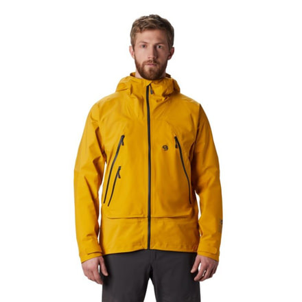 Mountain Hardwear High Exposure Gore-Tex C-Knit Jacket - Mens, Gold Hour, Large, 1851351750-L
