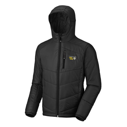 Mountain Hardwear Hooded Compressor Jacket Clearance - Men's-Black/Black-Small