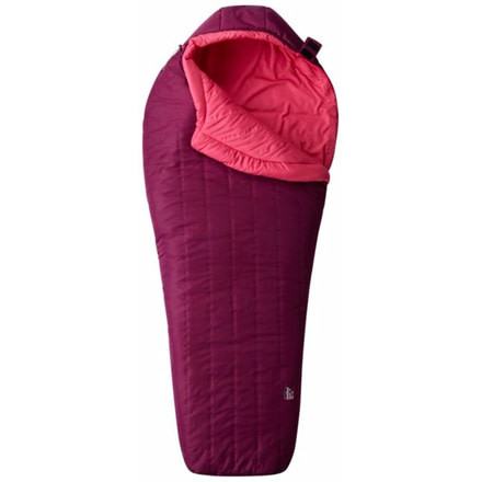 Hotbed Spark 32 Womens Sleeping Bag Synthetic-Dark Raspberry-Regular-Right