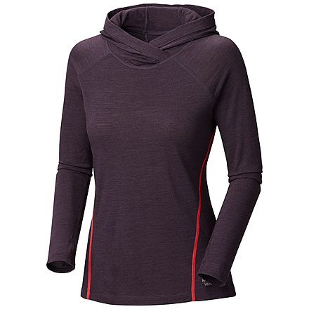 Mountain Hardwear Integral Long Sleeve Hoody - Women's-Dark Plum-X-Large