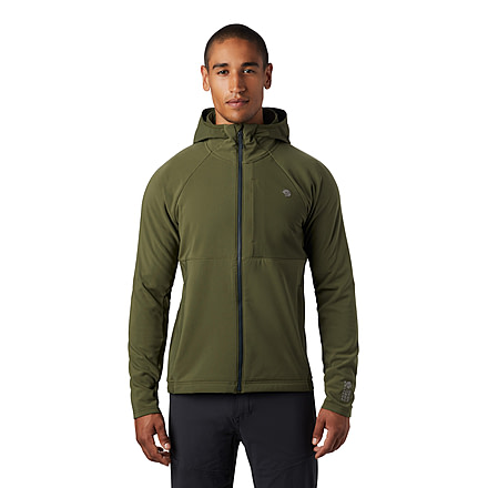 Mountain Hardwear Keele Hoody - Men's, Dark Army, Medium, OM8737304-M