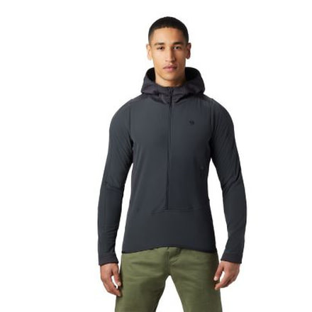 Mountain Hardwear Keele Hybrid Hoody - Mens, Dark Storm, Small, 1854791004-S