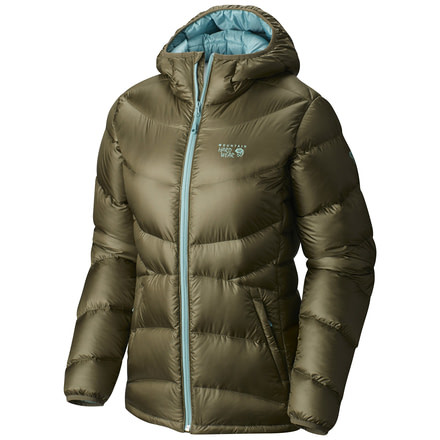Mountain Hardwear Kelvinator Hooded Jacket - Women's-Stone Green-Small