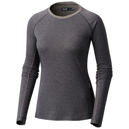 Mountain Hardwear Kinetic Long Sleeve Crew - Women's, Shark, L 1768571011-L