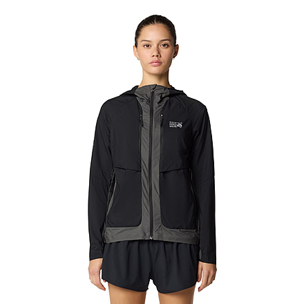 Mountain Hardwear Kor AirShell Hybrid Hooded Jacket - Womens, Black/Volcanic, M, 190423053483