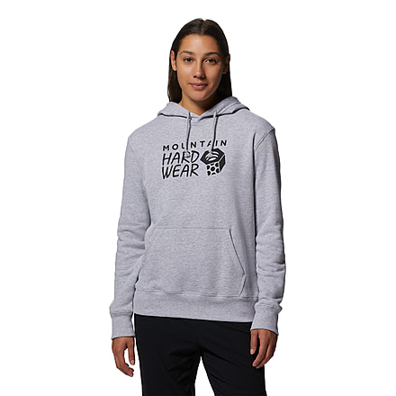 Mountain Hardwear Logo Pullover Hoody - Womens, Hardwear Grey H, Medium, 2016791057-HM
