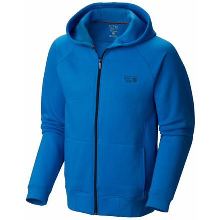 Mountain Hardwear MHW Logo Full Zip Hoody - Mens-Hyper Blue-Large