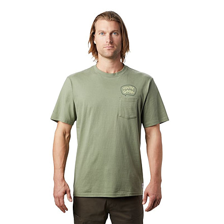 Mountain Hardwear MHW Marrow Short Sleeve Pocket Shirt - Mens, Field, Small, 1881471354-Field-S