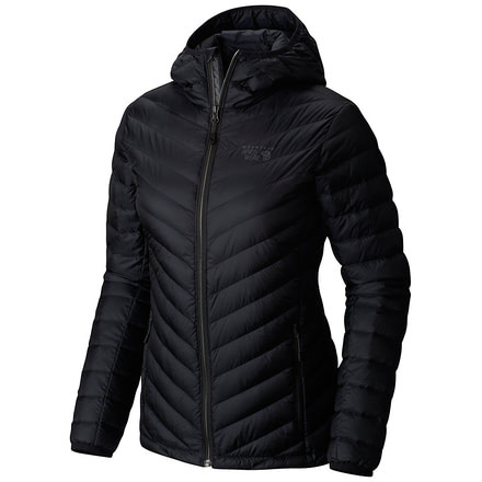 Mountain Hardwear Micro Ratio Hooded Down Jacket, Black, XL, 1677081090-XL