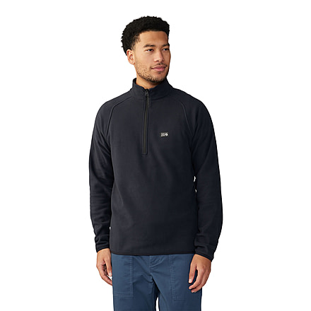 Mountain Hardwear Microchill 1/4 Zip Pullover - Men's, Black, XL, 2104711-010-XL