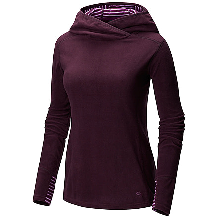 Mountain Hardwear MicroChill Lite Pullover Hoody - Womens, Dark Tannin, Medium, 1677621509-M