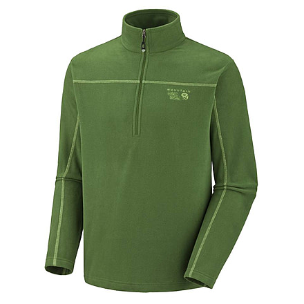 Mountain Hardwear MicroChill Zip LS Clearance - Men's-Jungle-Medium