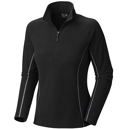 Mountain Hardwear MicroChill Zip T Long Sleeve Clearance - Women's-Small-Black