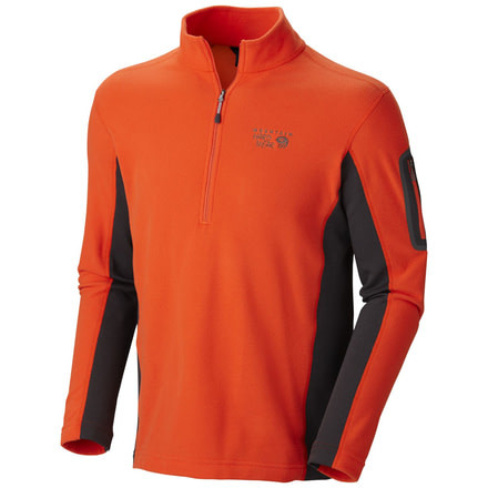 Mountain Hardwear Microstretch Zip-T - Men's-State Orange-X-Large