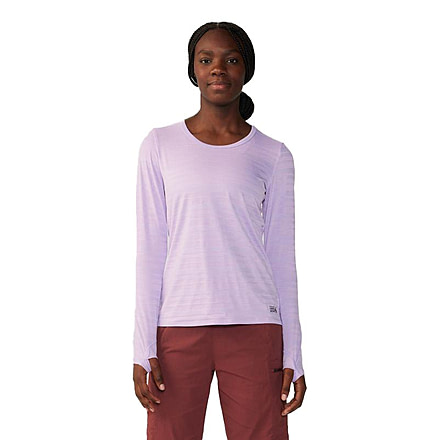 Mountain Hardwear Mighty Stripe Long Sleeve Top - Womens, Wisteria, Small, 2027941567-S