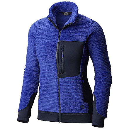 Mountain Hardwear Monkey Woman Fleece Jacket, Blue Print, M, 1824771516-M