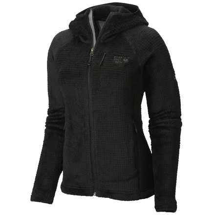 Mountain Hardwear Monkey Woman Grid II Hooded Jacket - Womens-Black-Large