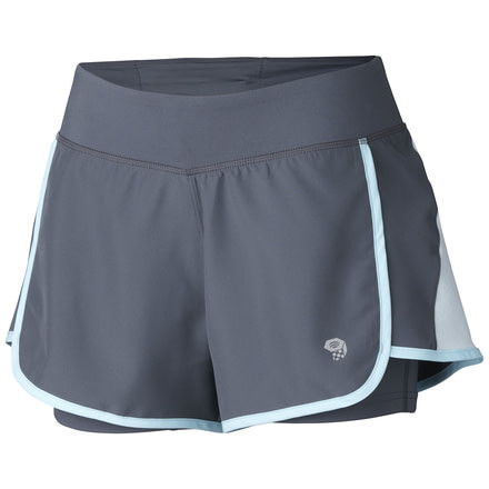 Mountain Hardwear Pacer 2in1 Short - Women's-Graphite-Medium