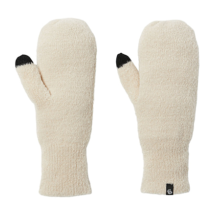 Mountain Hardwear PlushKnit Mitten - Womens, Wild Oyster, Small/Medium, 2019811284-Wild Oyster-S/M