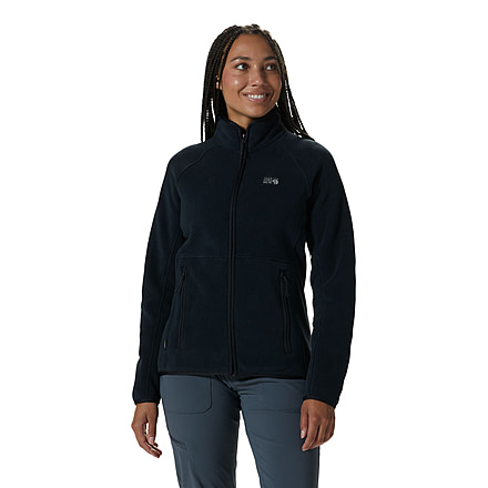 Mountain Hardwear Polartec Double Brushed Full Zip Jacket - Womens, Black, Medium, 1985091010-Black-M