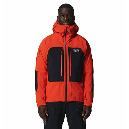 Mountain Hardwear Routefinder Gore-Tex Pro Jacket - Mens, State Orange, Black, Medium, 2024501842-S, Black-M
