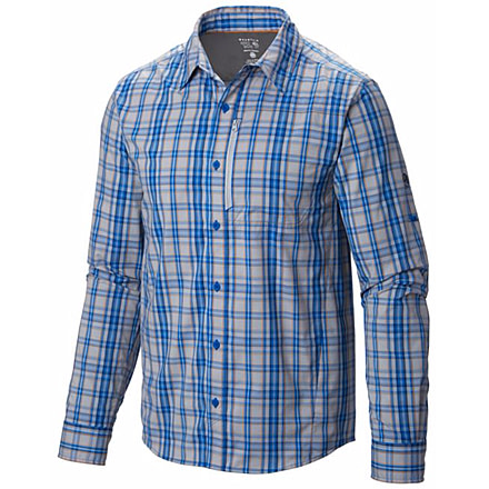 Mountain Hardwear Seaver Tech Long Sleeve Shirt - Mens-Azul-X-Large