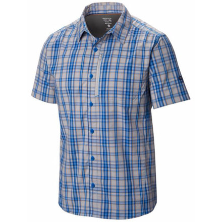 Mountain Hardwear Seaver Tech Short Sleeve Shirt - Mens -Blue Jay-Large