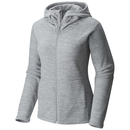 Mountain Hardwear Snowpass Fleece Full-Zip Hoody - Women's-Heather Steam-X-Small